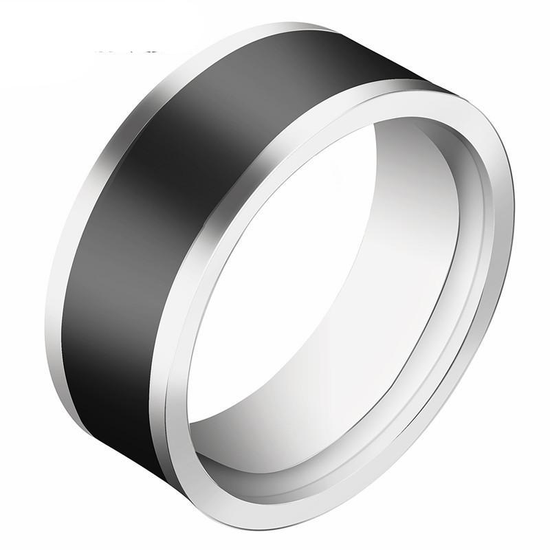 Black Titanium Steel Ring