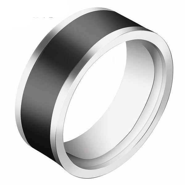 Black Titanium Steel Ring