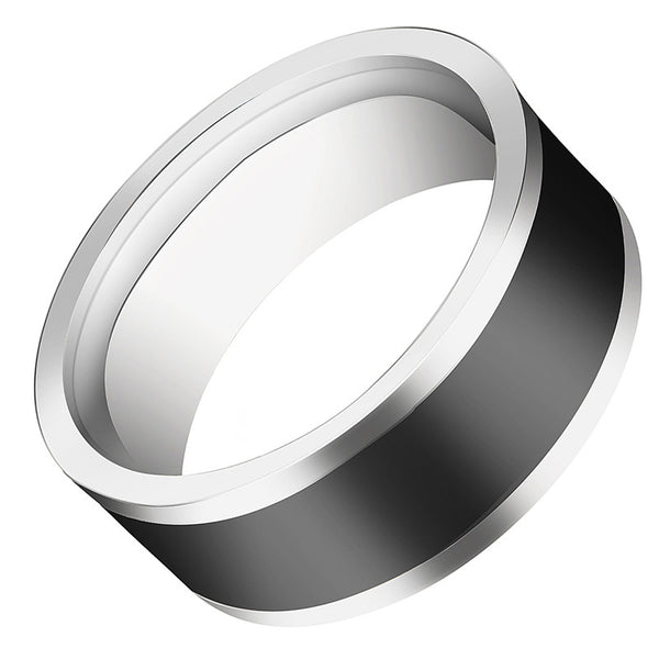 Black Titanium Steel Ring