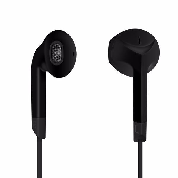 Black and White Earphones