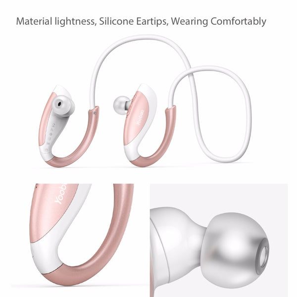 Pink Color Wireless Bluetooth Earphones